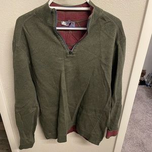 Tommy Bahama Reversible 1/4 Zip Sweater Size L